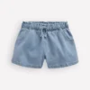 Frill Waist Shorts Light Wash Denim Frill Waist Shorts Light Wash Denim