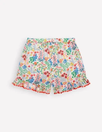 Frill Woven Shorts Multi Floral