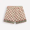 Frill Woven Shorts Woodblock Ivory Floral Frill Woven Shorts Woodblock Ivory Floral