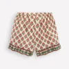 Frill Woven Shorts Woodblock Ivory Floral Frill Woven Shorts Woodblock Ivory Floral