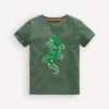 Front and Back Glow T-shirt Bottle Green, Lizard X-Rray Front and Back Glow T-shirt Bottle Green, Lizard X-Rray
