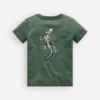 Front and Back Glow T-shirt Bottle Green, Lizard X-Rray Front and Back Glow T-shirt Bottle Green, Lizard X-Rray