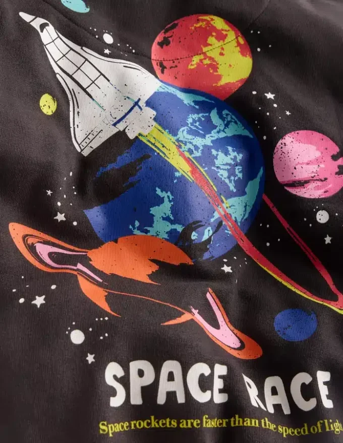 Front and Back Hoodie Charcoal Space Front and Back Hoodie Charcoal Space