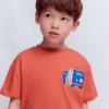 Front & Back Graphic T-shirt Burnt Sienna Camper Van