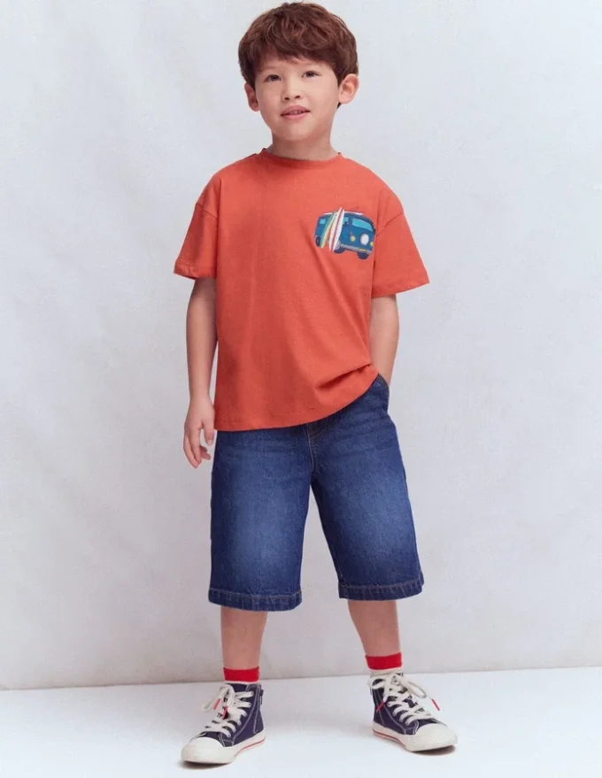 Front & Back Graphic T-shirt Burnt Sienna Camper Van