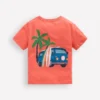 Front & Back Graphic T-shirt Burnt Sienna Camper Van