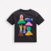 Front & Back Graphic T-shirt Charcoal Volcanoes Front & Back Graphic T-shirt Charcoal Volcanoes
