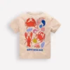 Front & Back Graphic T-shirt Oatmeal Crustaceans Front & Back Graphic T-shirt Oatmeal Crustaceans