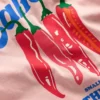 Front & Back Graphic T-shirt Vintage Pink Chillis Front & Back Graphic T-shirt Vintage Pink Chillis