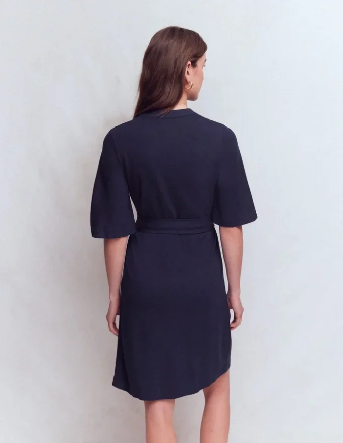 Front Pocket Ponte Dress Navy Front Pocket Ponte Dress Navy