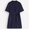 Front Pocket Ponte Dress Navy Front Pocket Ponte Dress Navy