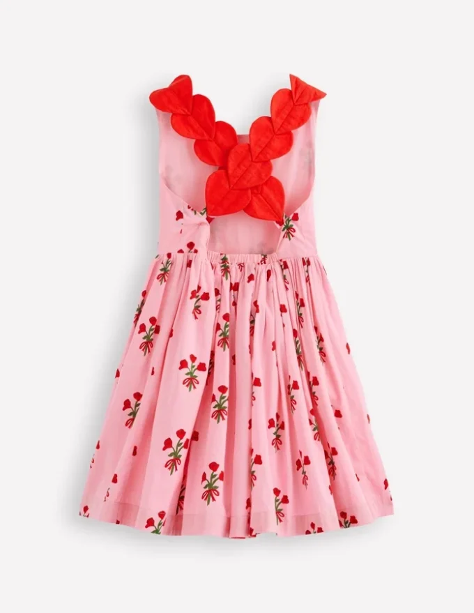 Fun Cross-back Strap Dress Bubblegum Pink Posy Fun Cross-back Strap Dress Bubblegum Pink Posy