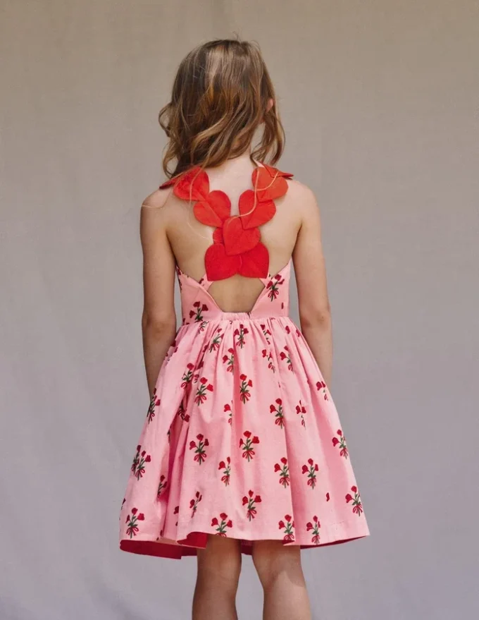 Fun Cross-back Strap Dress Bubblegum Pink Posy Fun Cross-back Strap Dress Bubblegum Pink Posy