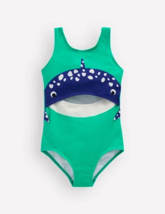 Fun Cut-out Swimsuit Whale