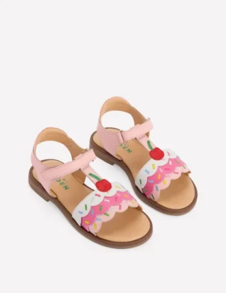 Fun Leather Sandals Ice Cream