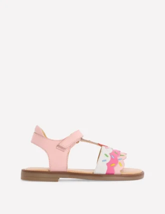 Fun Leather Sandals Ice Cream