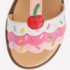 Fun Leather Sandals Ice Cream