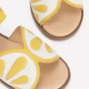 Fun Leather Sandals Lemon Fun Leather Sandals Lemon