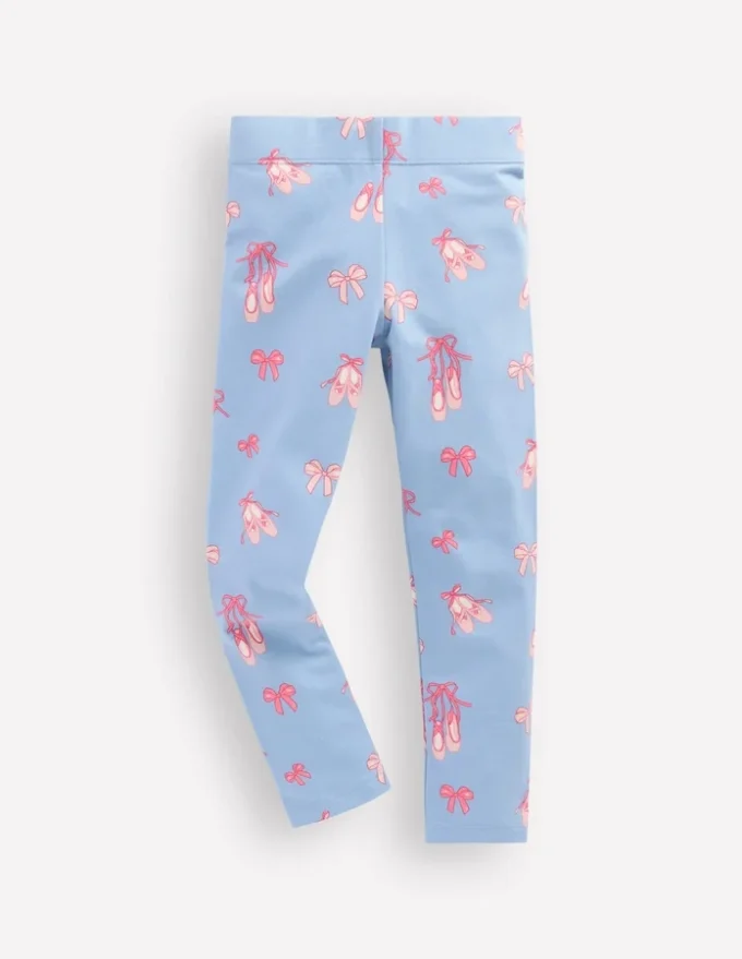 Fun Leggings Pale Blue Ballet Shoes