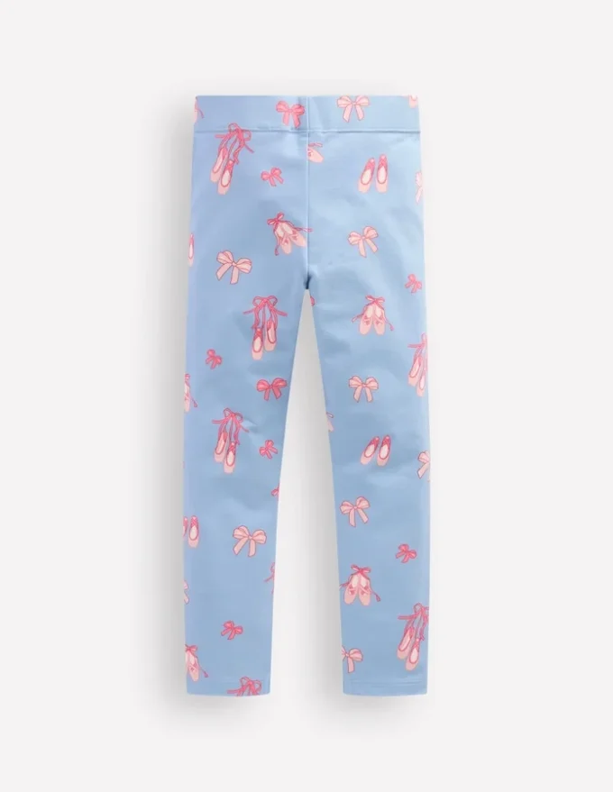 Fun Leggings Pale Blue Ballet Shoes