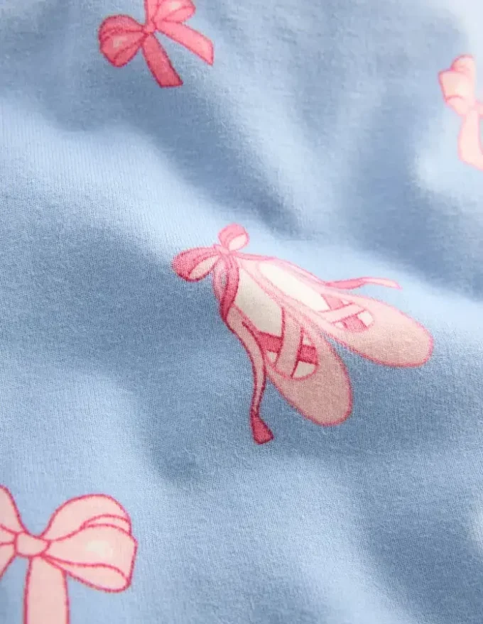 Fun Leggings Pale Blue Ballet Shoes