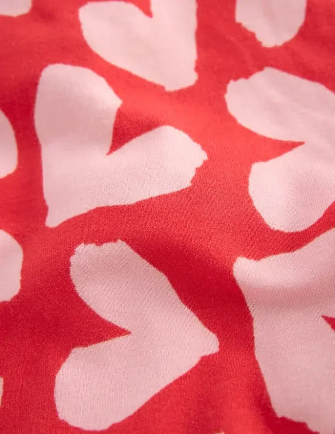 Fun Leggings Red Hearts