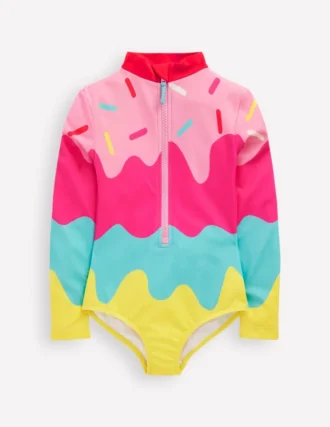 Fun Long-sleeved Swimsuit Ice Cream
