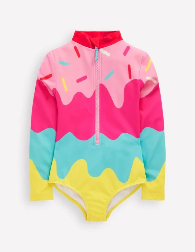 Fun Long-sleeved Swimsuit Ice Cream Fun Long-sleeved Swimsuit Ice Cream