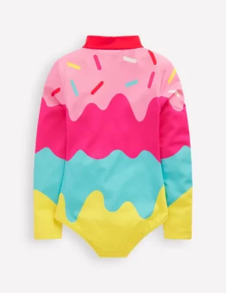 Fun Long-sleeved Swimsuit Ice Cream