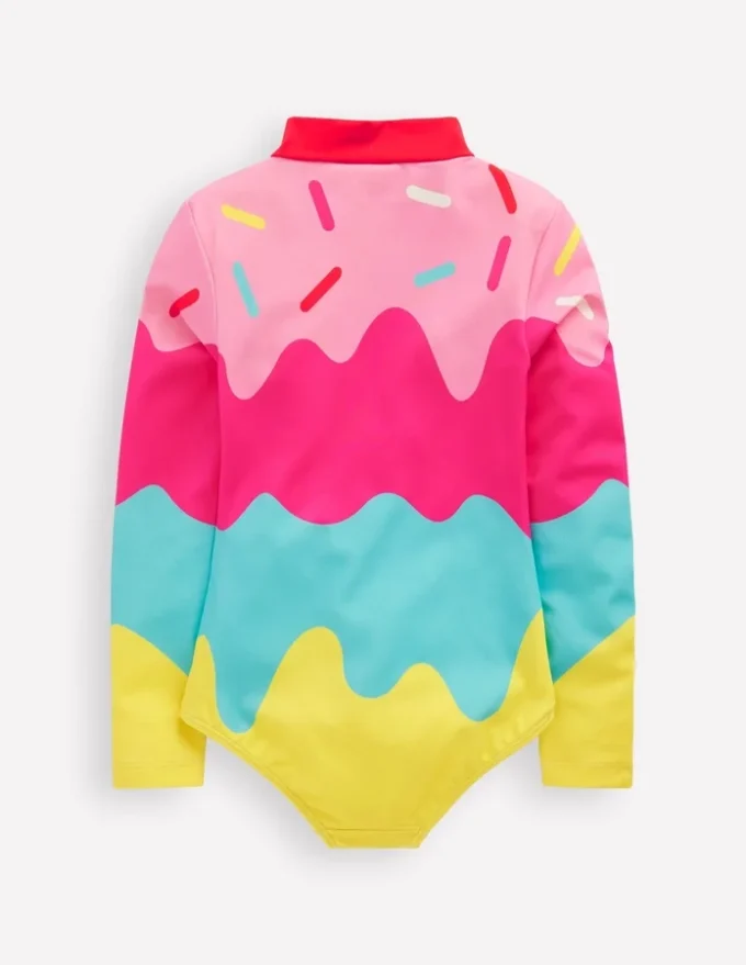 Fun Long-sleeved Swimsuit Ice Cream Fun Long-sleeved Swimsuit Ice Cream