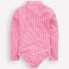 Fun Long-sleeved Swimsuit Sorbet Pink Turtles