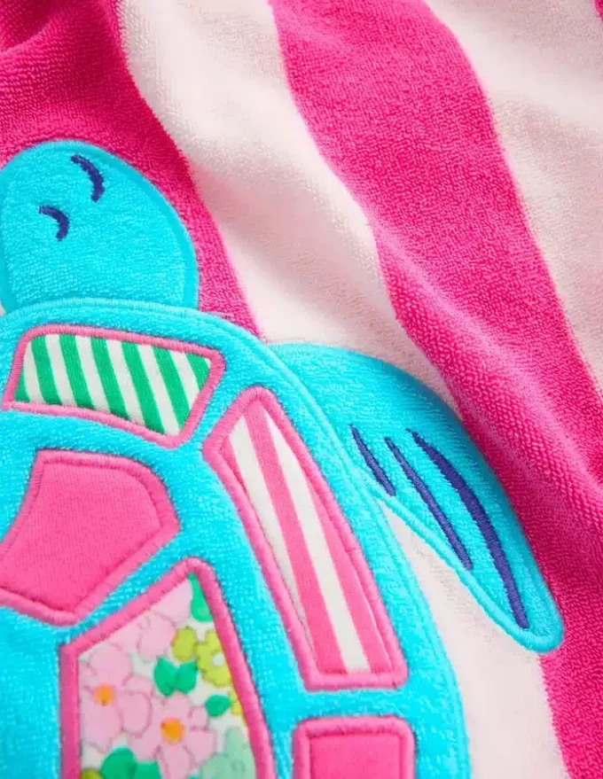 Fun Romie Towelling Zip-Up Sorbet Pink Turtles Fun Romie Towelling Zip-Up Sorbet Pink Turtles