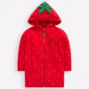 Fun Romie Towelling Zip-Up Strawberry Tart Red Fun Romie Towelling Zip-Up Strawberry Tart Red