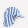 Fun Sun Safe Boys Hat Forget Me Not Blue Stripe