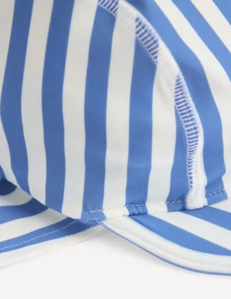 Fun Sun Safe Boys Hat Forget Me Not Blue Stripe