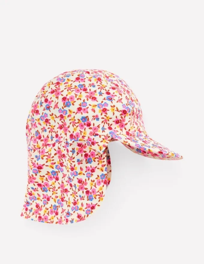 Fun Sun Safe Girls Hat Pink Ditsy Floral Fun Sun Safe Girls Hat Pink Ditsy Floral