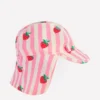 Fun Sun Safe Girls Hat Pink Strawberry Stripe Fun Sun Safe Girls Hat Pink Strawberry Stripe