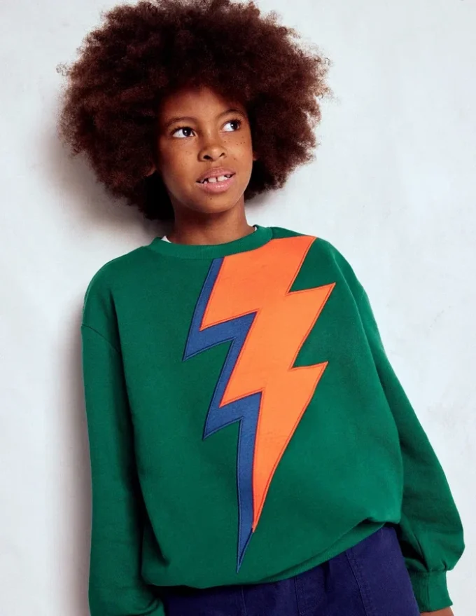 Fun Sweatshirt Artichoke Green Lightning Fun Sweatshirt Artichoke Green Lightning