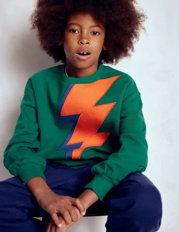 Fun Sweatshirt Artichoke Green Lightning Fun Sweatshirt Artichoke Green Lightning