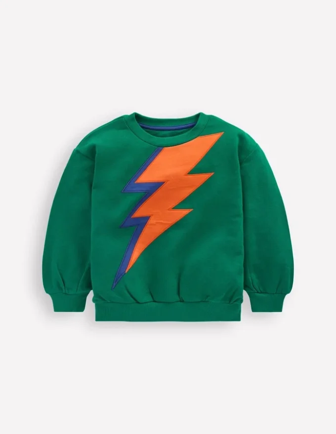Fun Sweatshirt Artichoke Green Lightning Fun Sweatshirt Artichoke Green Lightning