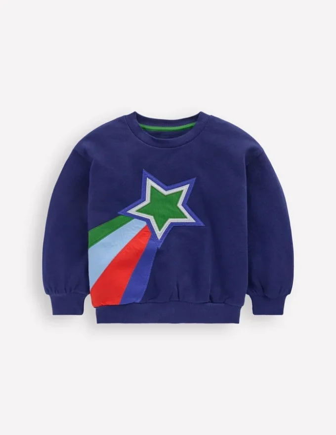 Fun Sweatshirt Colourblock Stars Fun Sweatshirt Colourblock Stars