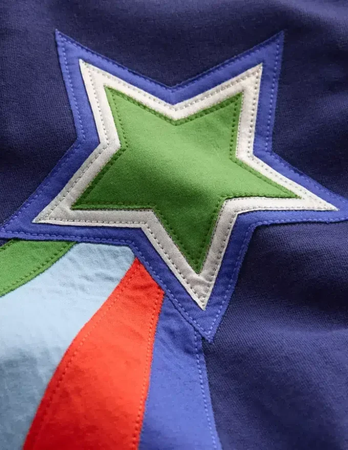 Fun Sweatshirt Colourblock Stars Fun Sweatshirt Colourblock Stars