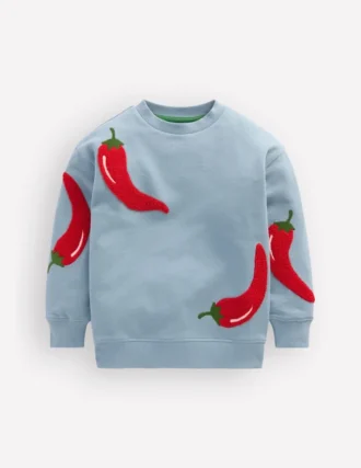 Fun Sweatshirt Seamist Blue Chillies