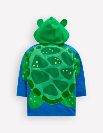 Fun Towelling Zip-up Throw On Turtle