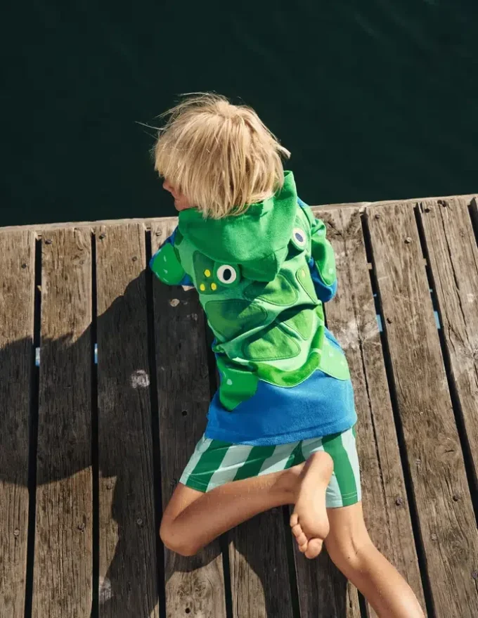 Fun Towelling Zip-up Throw On Turtle