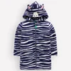 Fun Towelling Zip-up Throw On Zebra
