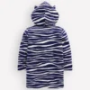 Fun Towelling Zip-up Throw On Zebra
