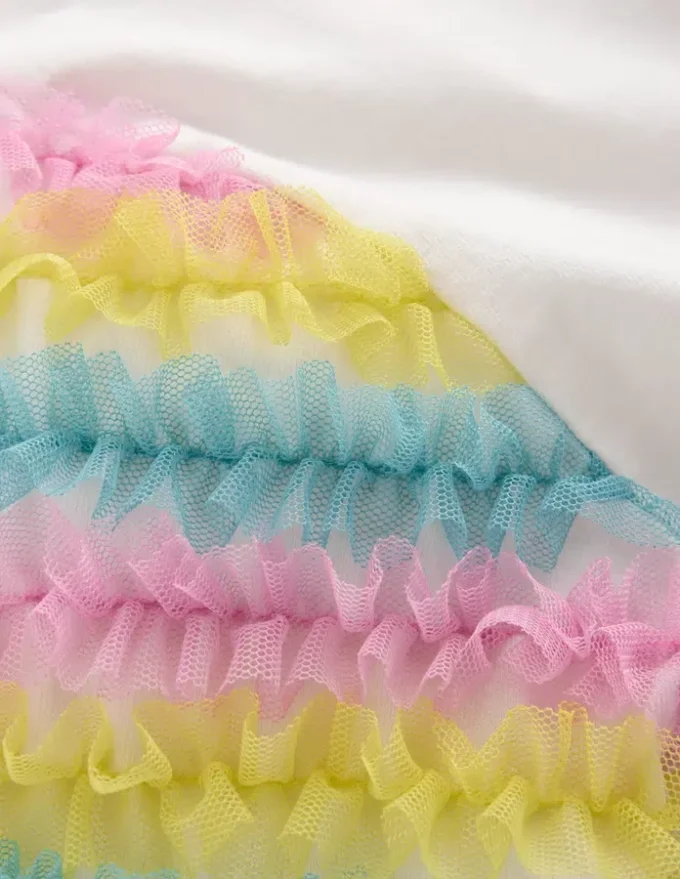 Fun Tulle Top White Fun Tulle Top White