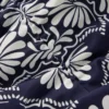 Gather String Swimsuit French Navy, Botanical Charm