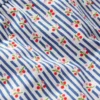 Gathered Jersey Dress Bluejay Cherry Stripe Gathered Jersey Dress Bluejay Cherry Stripe